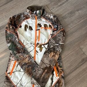 FXR Camo Jacket with Orange Accents